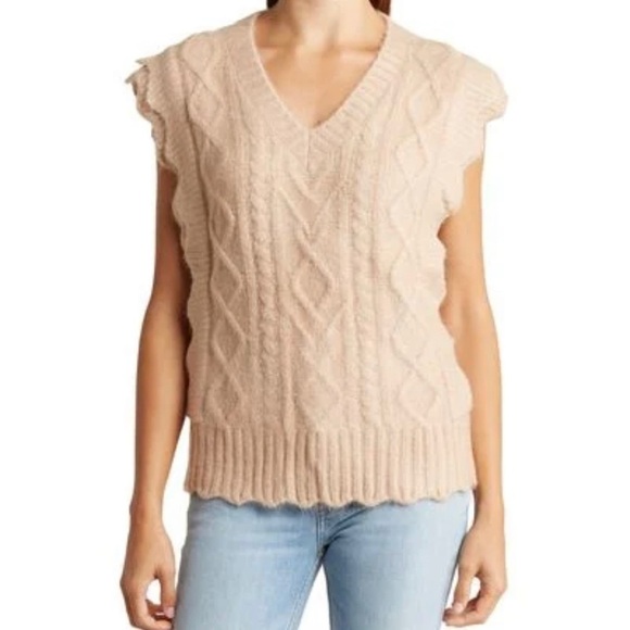 ⭐️ New FRNCH Tamara Sweater Vest Top Size Large - Picture 1 of 6